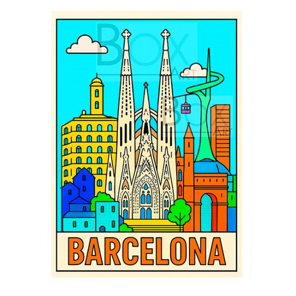 Sagrada Familia barcelona Comic